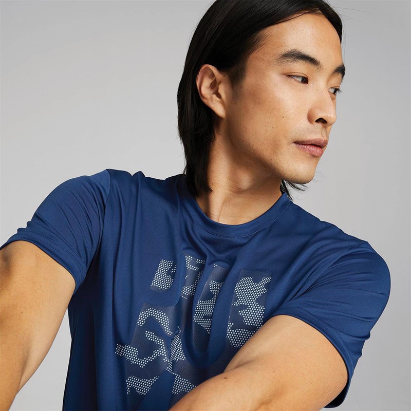 Puma Heren Train Off Season dryCELL Sports Performance Tops Blauw