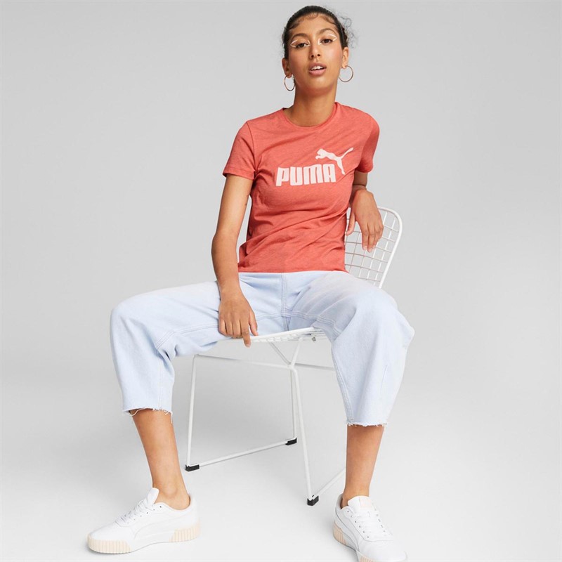 Puma Hauts Essentials Logo Heather Femme Rose