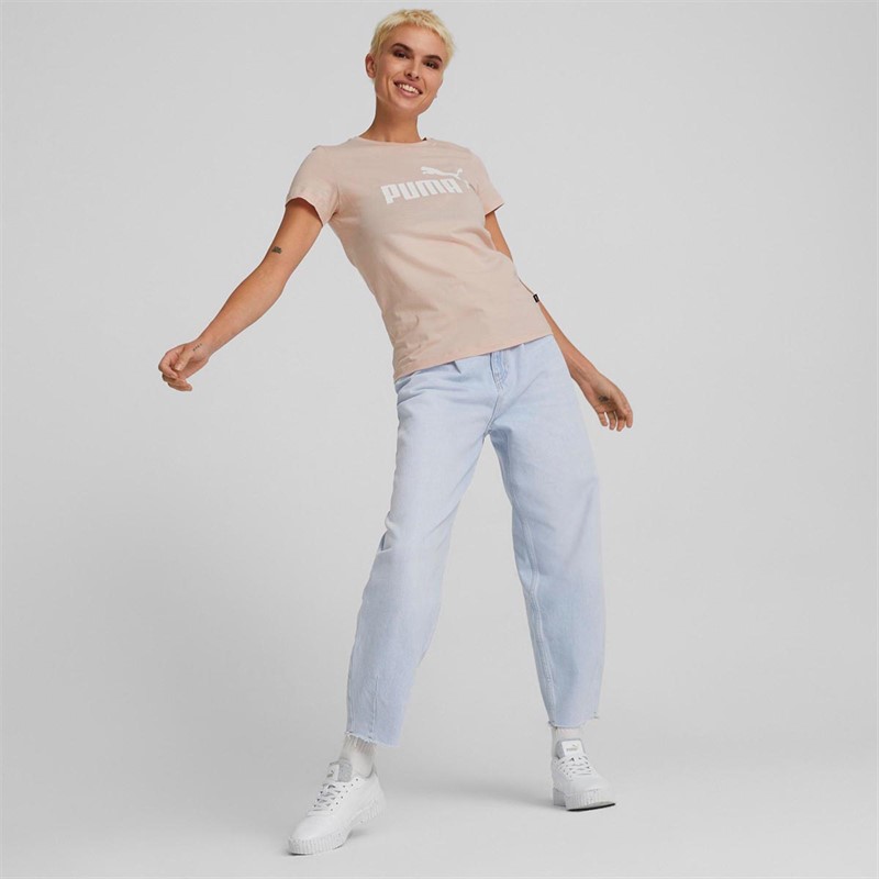 Puma Dame Essentials Logo (Plus Size) Overdele Lyserød
