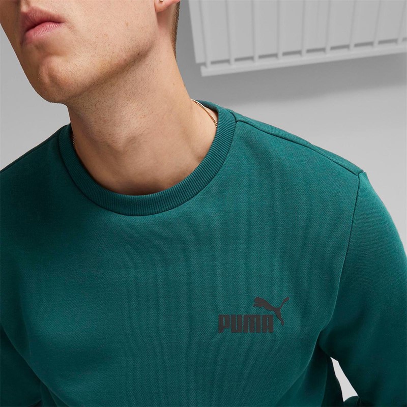 Puma Herren Essentials Small Logo Sweatshirts Grün