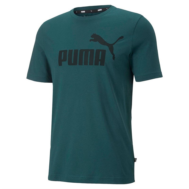 Kob Puma Herre Essentials Logo T shirts Gron