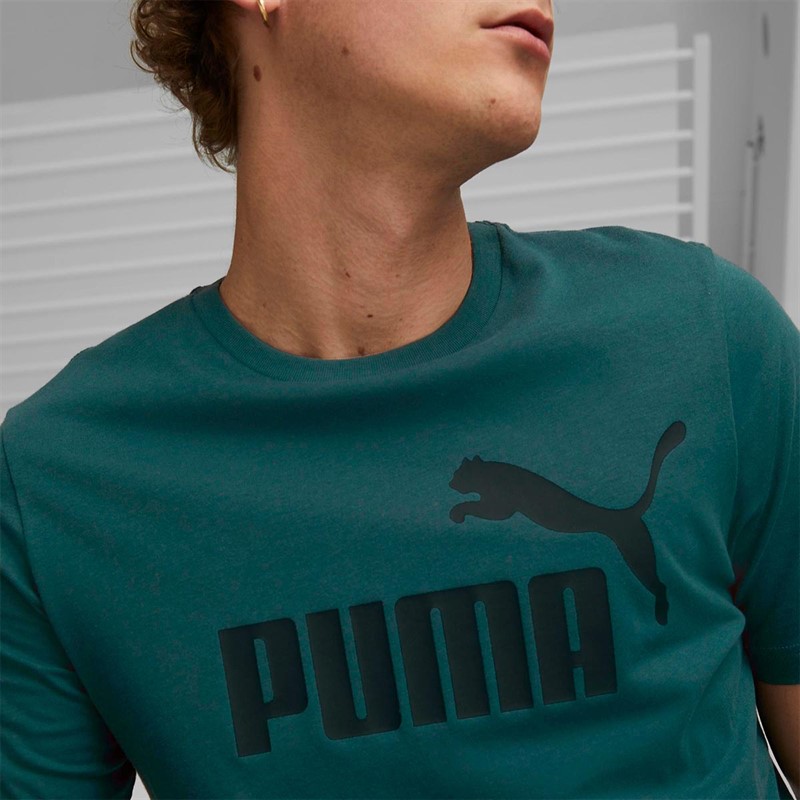 Puma Herre Essentials Logo T-shirts Grøn