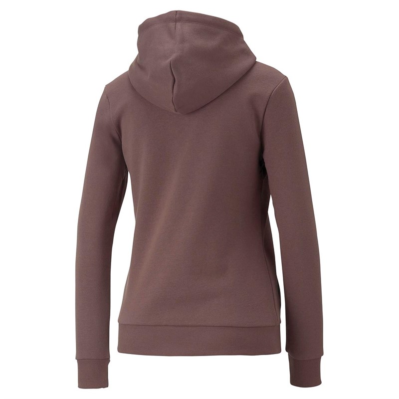 Puma Sweats à Capuche Essentials Logo Femme Violet