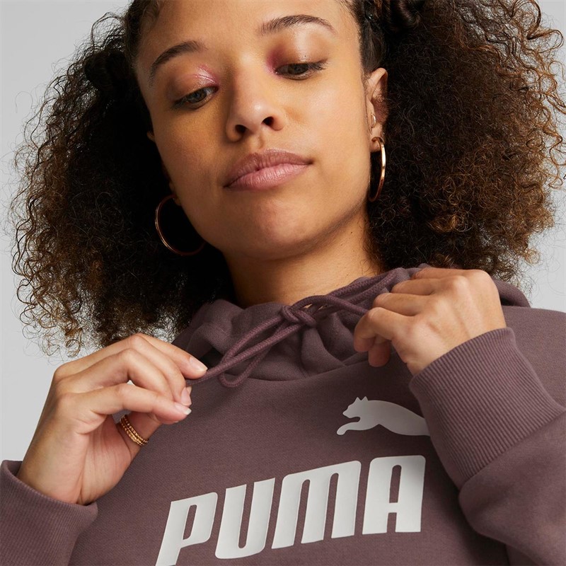 Puma Sweats à Capuche Essentials Logo Femme Violet