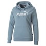 Puma Dame Essentials Logo Hættetrøjer Blå