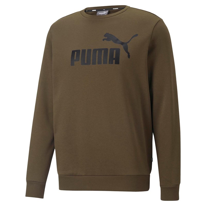 Puma Herre Essentials Big Logo Sweatshirts Grøn