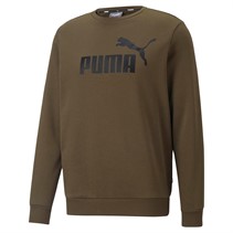 Puma Herren Essentials Big Logo Sweatshirts Grün