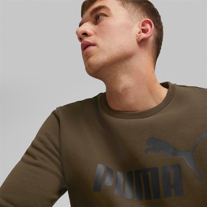 Puma Herre Essentials Big Logo Sweatshirts Grøn