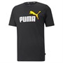 Puma T-Shirts Essentials+ Logo Homme Noir