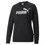 Puma Dame Essentials+ Metallic Logo Sweatshirts Sort