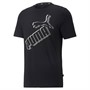Puma Herre Essentials+ Big Logo T-shirts Sort