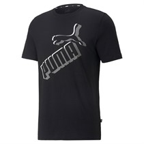 Puma Herre Essentials+ Big Logo T-shirts Sort