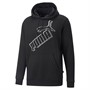 Puma Herre Essentials+ Big Logo Hættetrøjer Sort