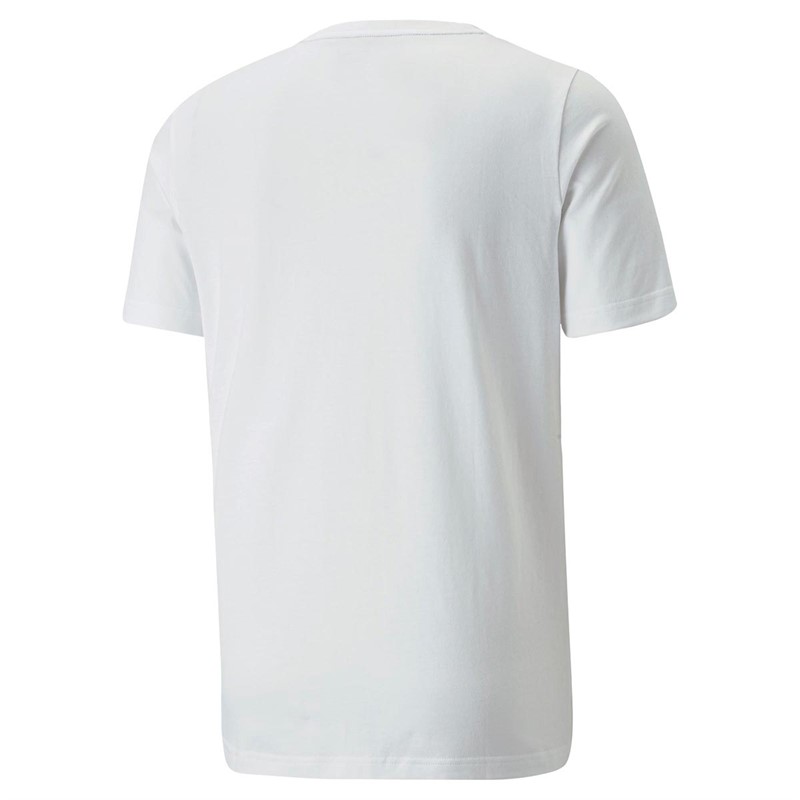 Puma T-Shirts Essentials+ Big Logo Homme Blanc