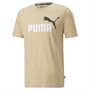 Puma Herren Essentials+ Logo T-Shirts Braun