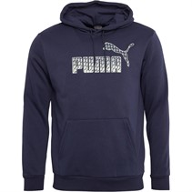 Puma Herren Graphic Kapuzenpullover Blau