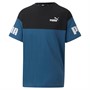 Puma T-Shirts Power Colorblock Garçon Bleu