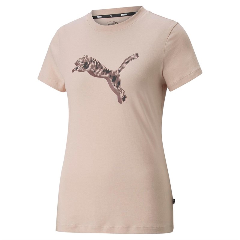 Puma Dame Power Safari Graphic Overdele Lyserød