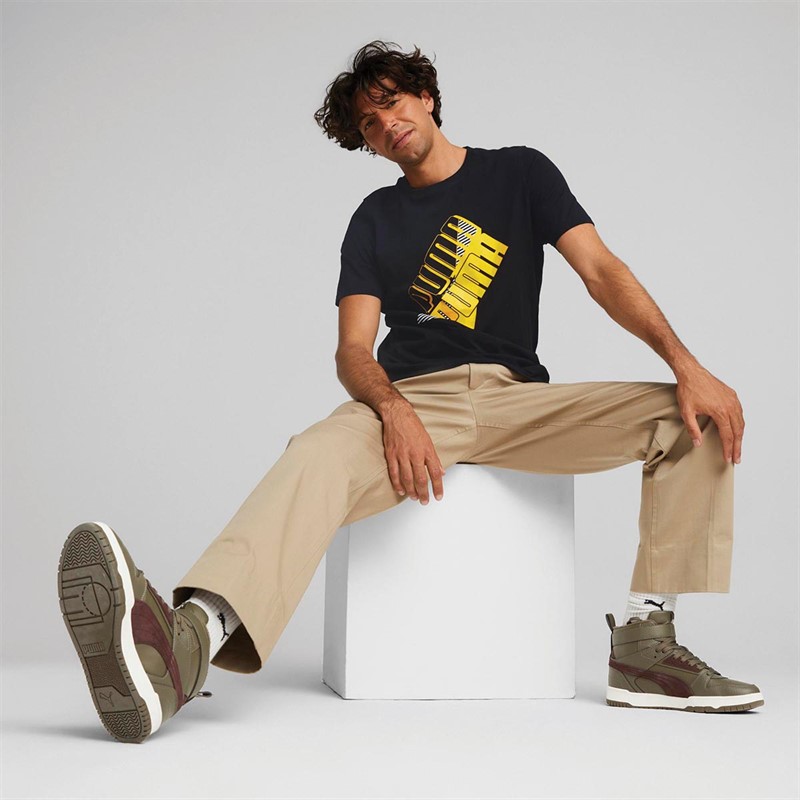 Puma Herre Power Logo T-shirts Sort