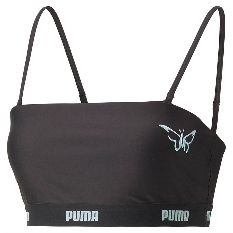Puma Damskie X Dua Lipa Krótkie Topy Czarny