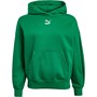 Puma Womens Classics Relaxed Fit Hoodie Green