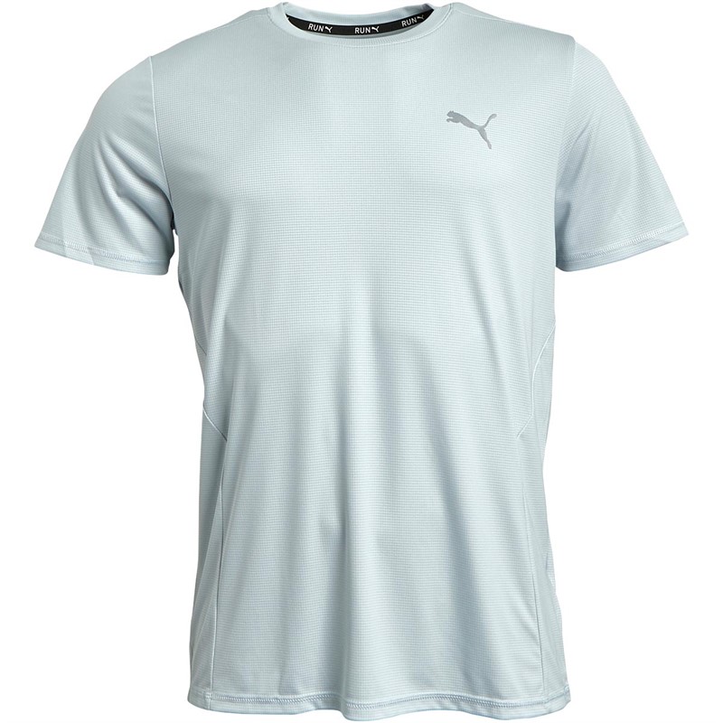 Puma Mens Run Favorite Running Top Platinum Grey