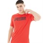 Puma Mens Sportstyle Logo T-Shirt Red