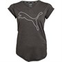 Puma Womens Train Favorite Heathered Cat Top Puma Black Heather