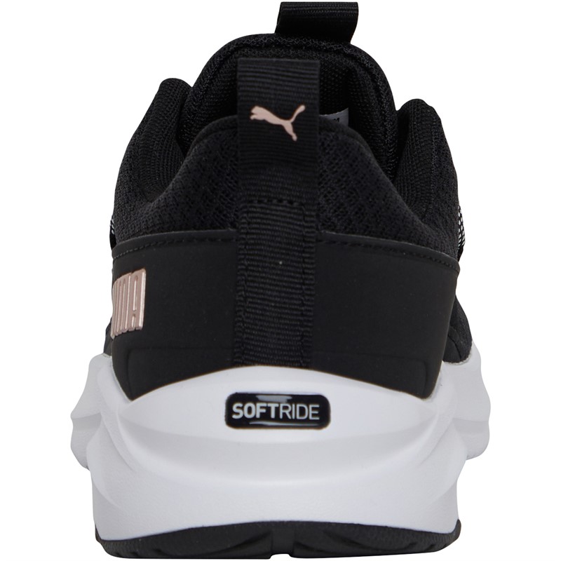 Puma Womens Softride One4all Neutral Running Shoes Black/Gold