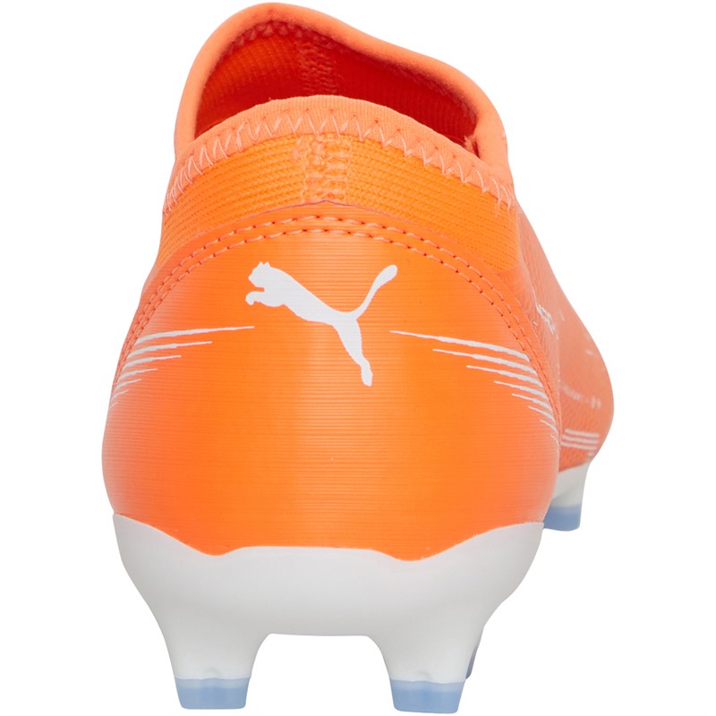 Puma Junior Ultra Match Laceless FG/AGFirm Ground Football Boots Ultra Orange