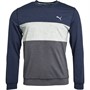 Puma Mens Cloudspun Colorblock Golf Sweatshirt Navy/Grey