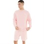 Puma Mens Relaxed Sweatshirt And Shorts Pink