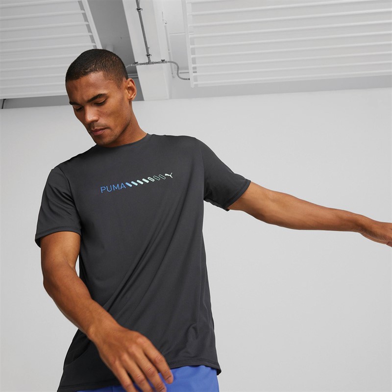 Puma Herre Run Favorite Logo Drycell Sport træningstrøjer Sort