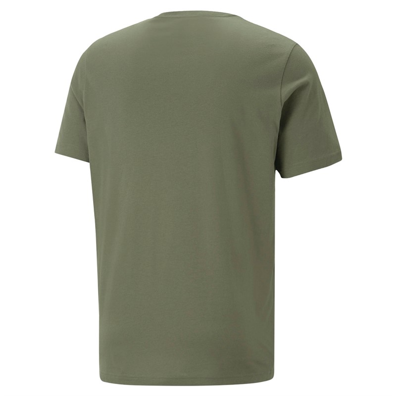 Puma T-Shirts Essentials Small Logo Homme Vert