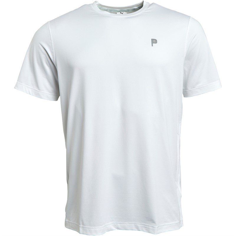 Puma T-shirt de golf à col rond X palmier Homme blanc vif