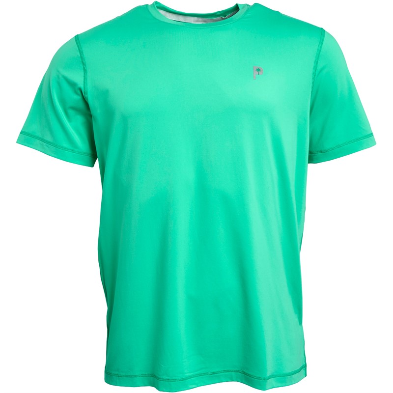 Puma T-shirt de golf à col rond en vert aqua Homme X Palm Tree