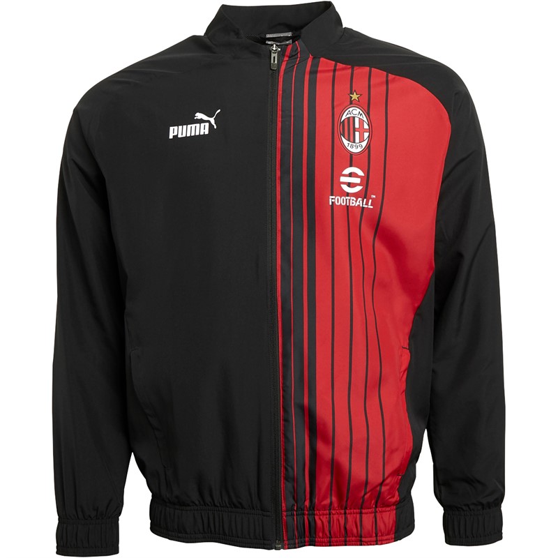 Puma Herre ACM AC Milan Prematch Sport træningstrøjer Sort