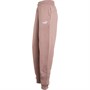 Puma Womens Essentials+ Embroidered High Waist Sweat Pants Plum