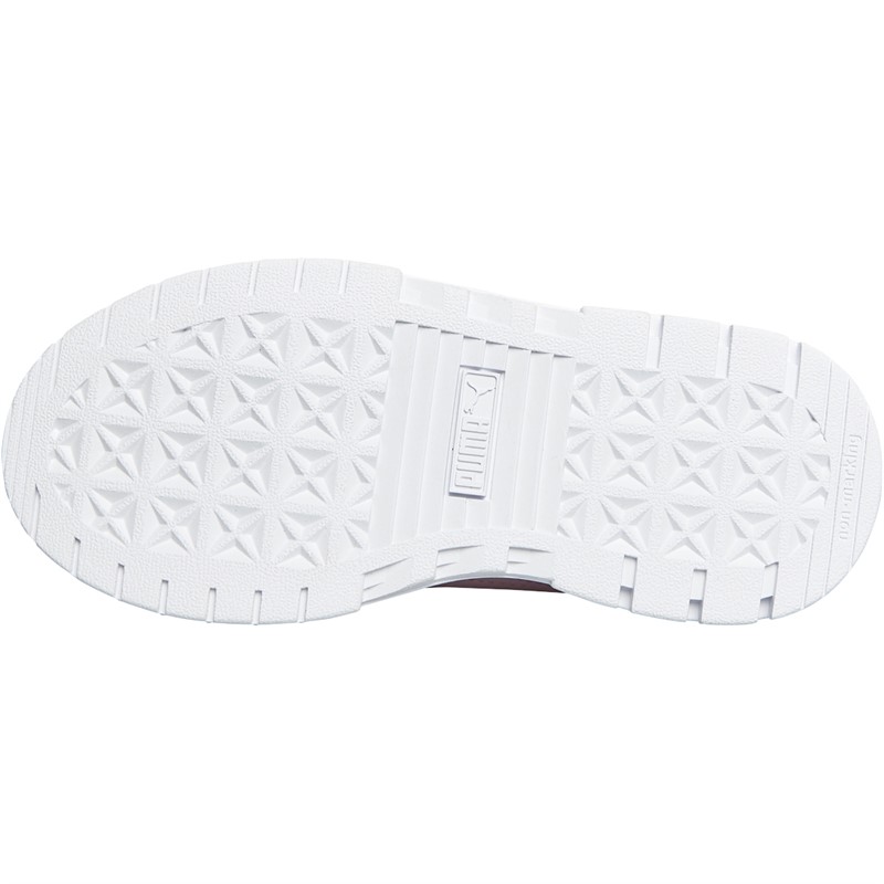 Puma Kids Mayze Leather Trainers Puma White