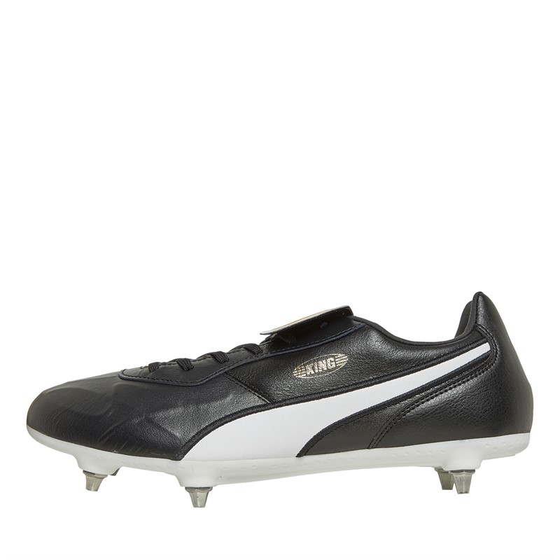 Buy Puma Mens King Top SG Soft Ground Football Boots Black White