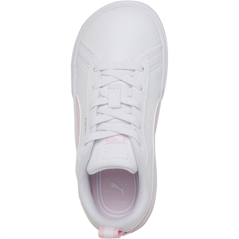 Puma Kids Mayze Leather AC Trainers Puma White