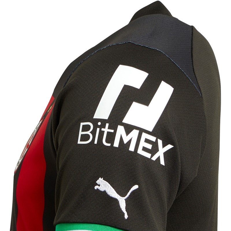 Puma Herre ACM Milan Home Fodboldtrøjer Sort
