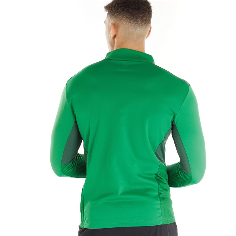 Puma Mens Cup Training 1/4 Zip Top Amazon Green/Dark Green/Green Gecko