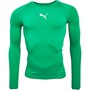 Puma Mens Liga Long Sleeve Baselayer Top Grassy Green