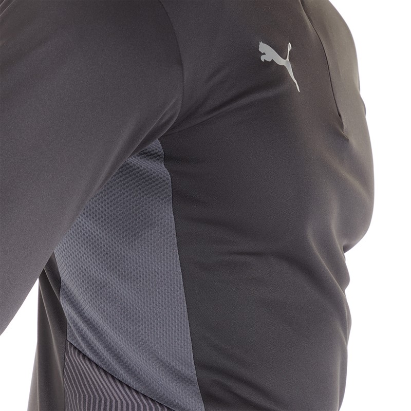 Puma Mens Cup Training 1/4 Zip Top Black/Smoked Pearl/Asphalt