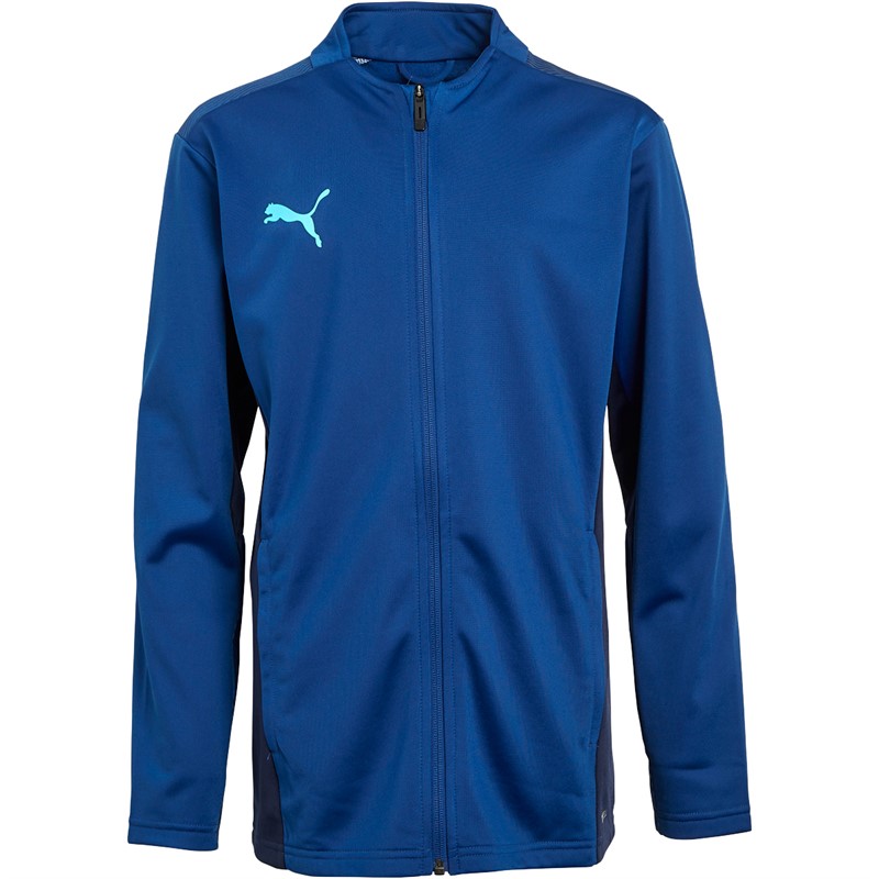 Puma Junior Boys Cup Training Jacket Limoges/Peacoat/Blue Atoll