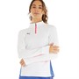 Puma Womens IndividualBlaze Training 1/4 Zip Top Puma White