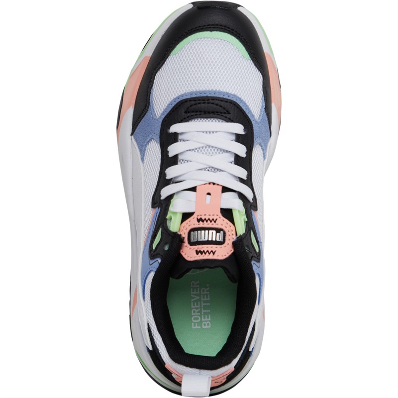 Puma Junior Trinity Trainers Black/White/Blue