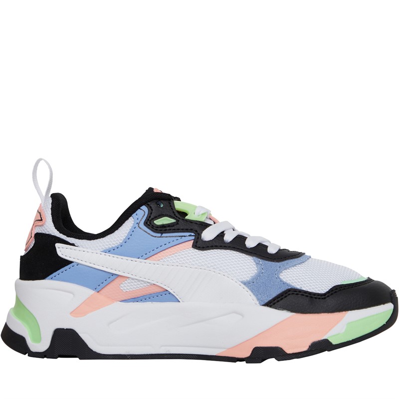 Puma Junior Trinity Trainers Black/White/Blue