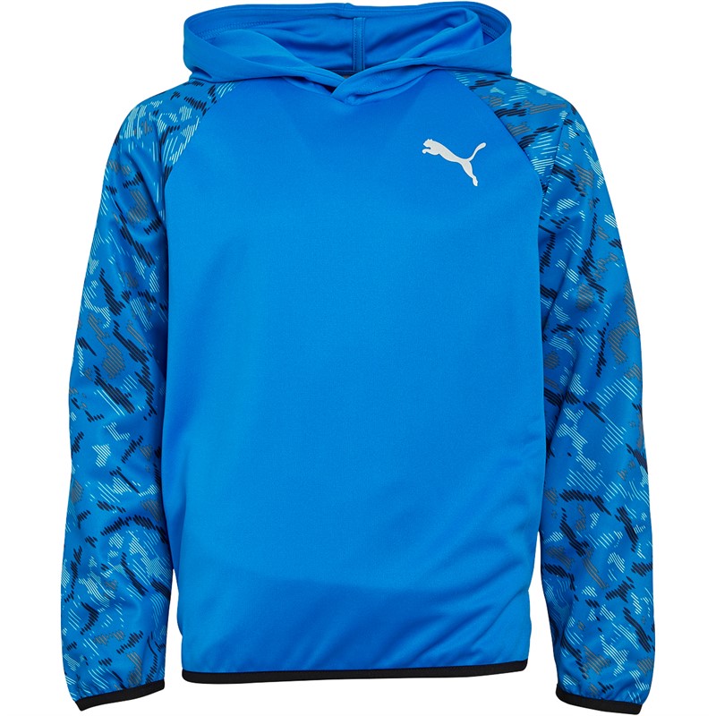 Buy Puma Junior Boys Active Sports Poly Hoodie Blue